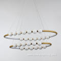 Gold Modern Led Ring Pendant Lamp Dinning Room